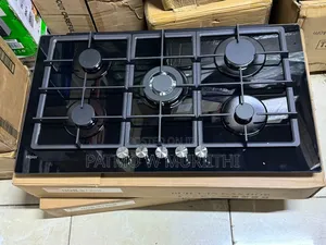 Haier Inbuilt Hob Gas Cooker 5gas Burner 90cm Glass Top, Wok Burner