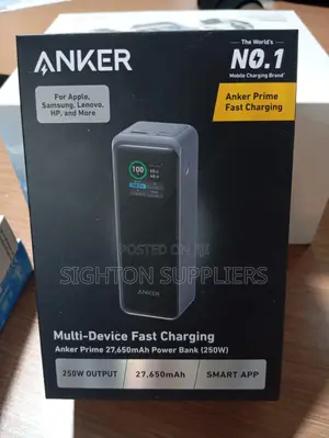 Anker Prime 27,650mah Power Bank (250w)