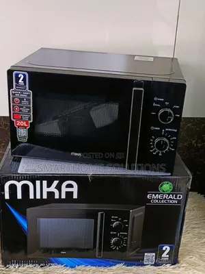 Mika Microwave Oven, 20litres Manual, Solo, Black -