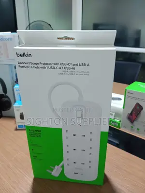 Belkin Connect Surge Protector 6-Outlet With Usb-C and Usb-a Ports