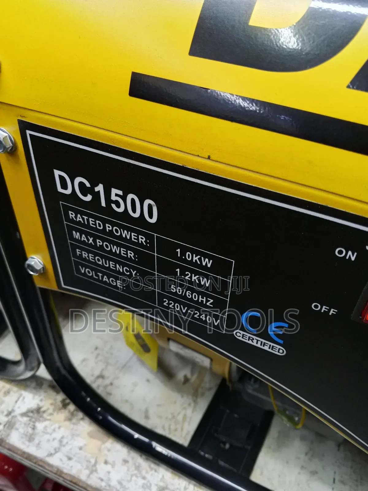 Daichi Gasoline Generator 1.2kw