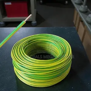 1.5mm Solid Core Yellow Green PVC Electrical Wire Cable