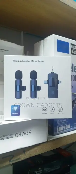 Plug Play Dual Wireless Lapel Mic for iPhone Android