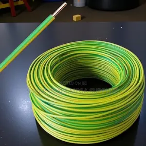 Long Lasting 1.5mm Yellow Green Electrical Wiring Cable