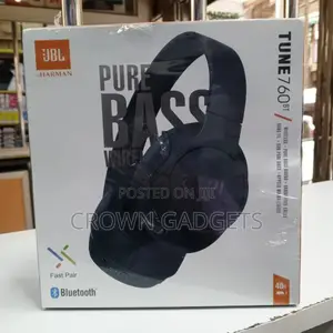 JBL 760bt Bluetooth 5.0 Over-Ear Headphones Pure Bass Sound