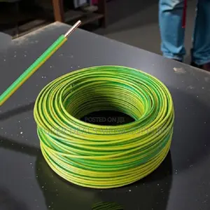 PVC Insulated Yellow Green 1.5mm Solid Electrical Wire