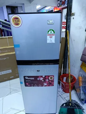 Ramtons Double Door Refrigerator 138lt Silver -(Rf/349)