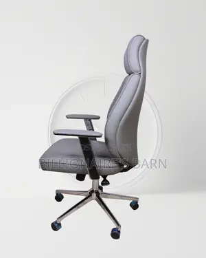 Breathable Grey Office Leather Executive | Nairobi Delivery Guaranteed