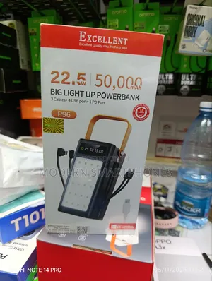 A Excellent 50000mah Powerbank 22.4 W Fast Charging Power Bank