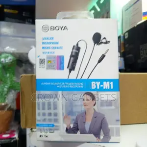 Original Boya by-M1 Clip-on Mic for Dslr, Smartphone Pc