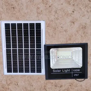 Solar Powered 100w Flood Light Ip67 Waterproof Dusk to Dawn Control