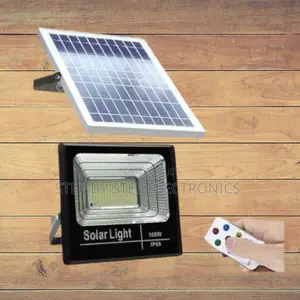 100w Ip67 Waterproof Solar Flood Light for Patio and Outdoor Walls