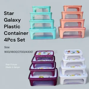 4pc Plastic Container Set