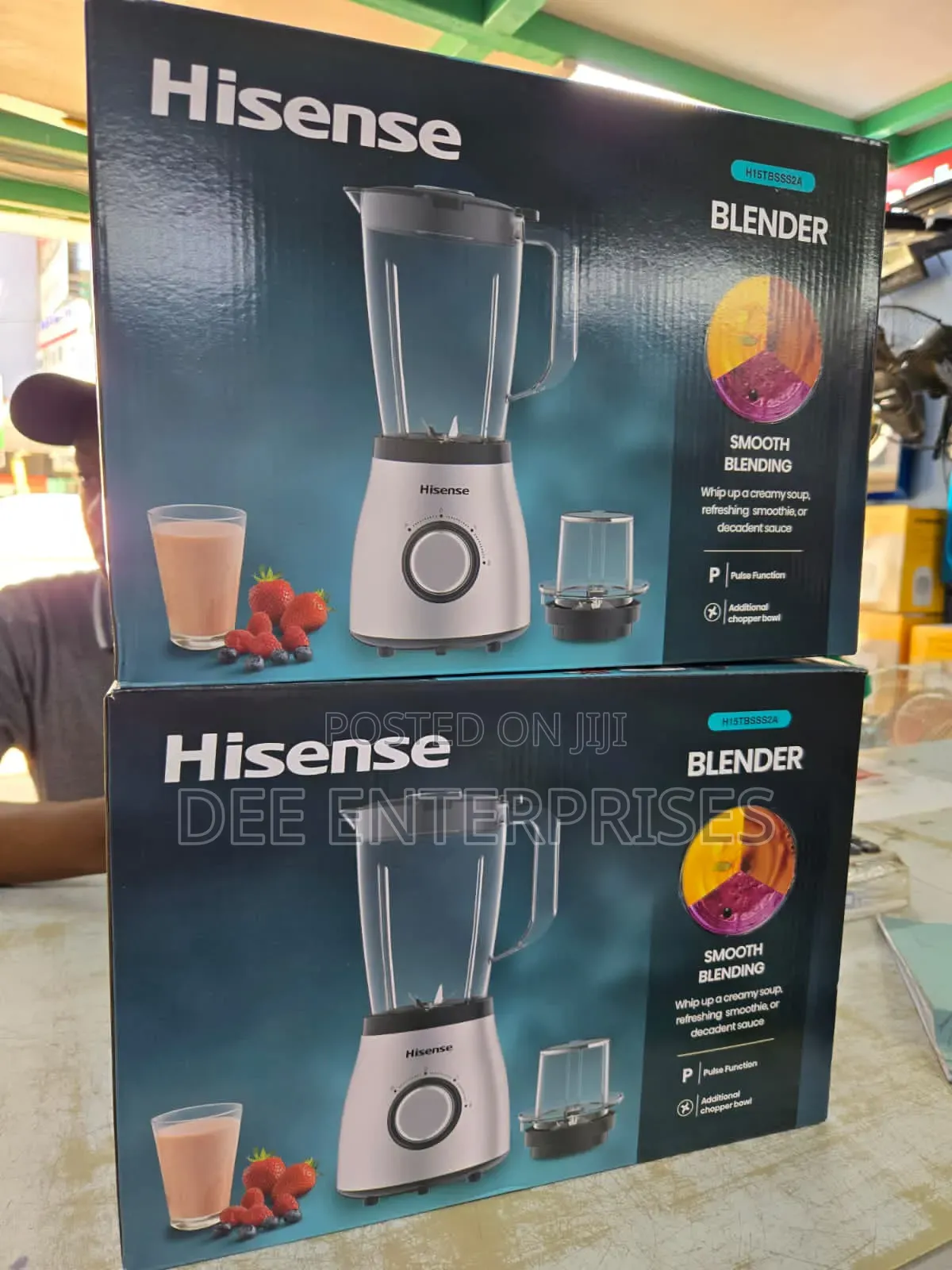 Hisense Blender 2in 1 Silver