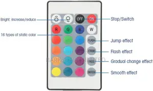 Remote Controller for 5-24v Wireless Color 24-Key Led Strip Light