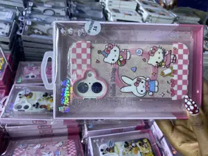 Asriok iPhone 16 Hello Kitty Magsafe Glitter Case-Pink