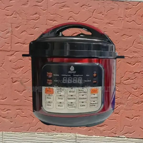 Nunix Digital 5l Pressure Cooker | Led Control Panel and Safety Lock