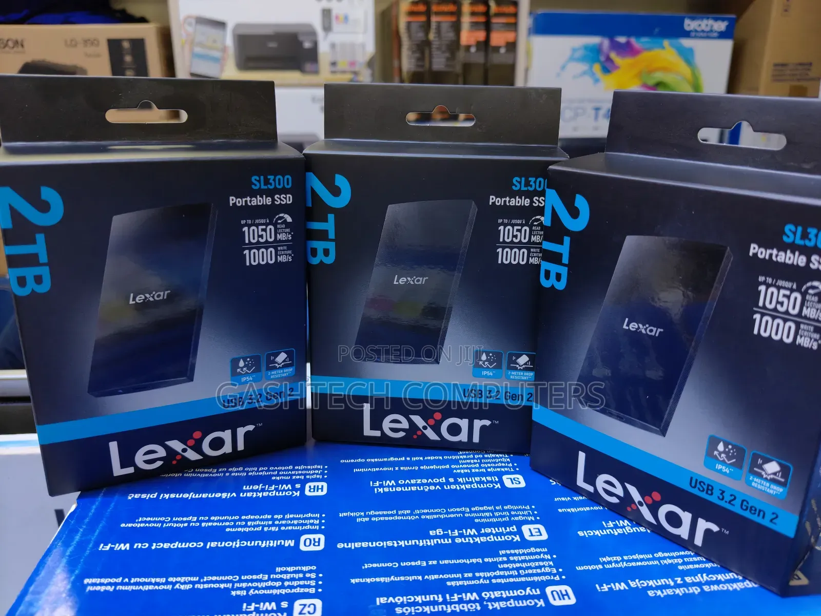 Lexar Sl300 External Portable SSD 2tb 1050mb/S Read / 1000mb/S Write