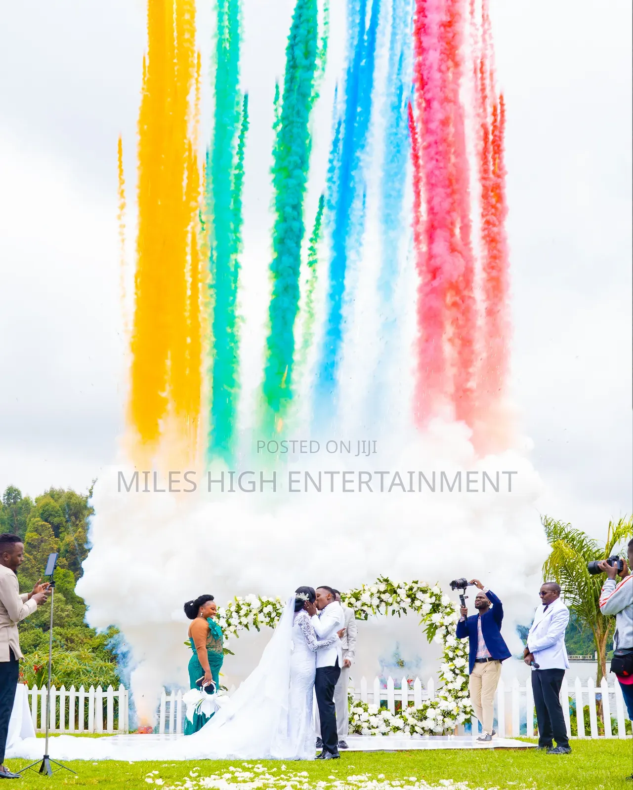Wedding Daytime Fireworks
