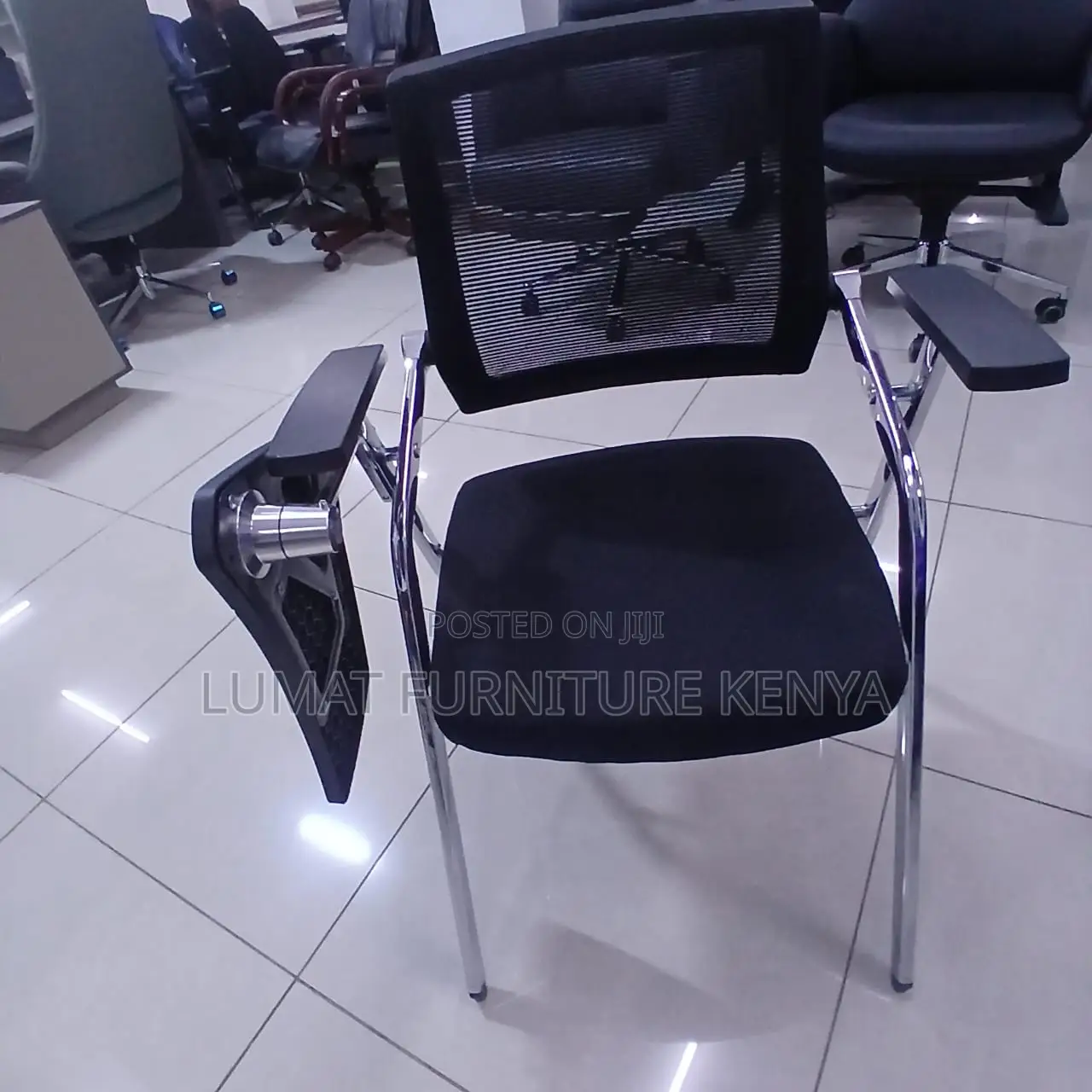 Foldable Office Training Seat With Writing Pad