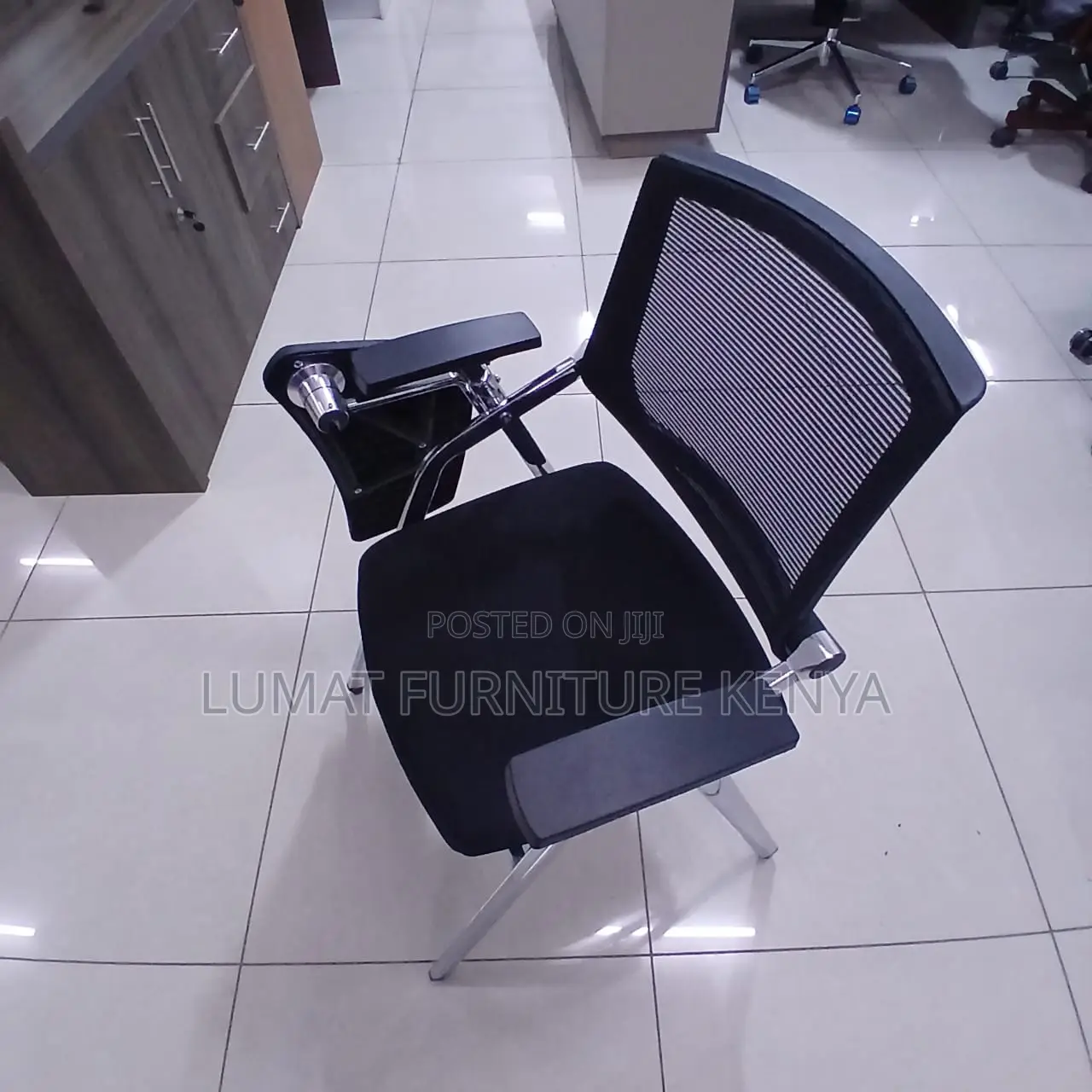 Foldable Office Training Seat With Writing Pad