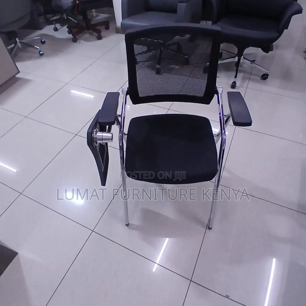 Foldable Office Training Seat With Writing Pad