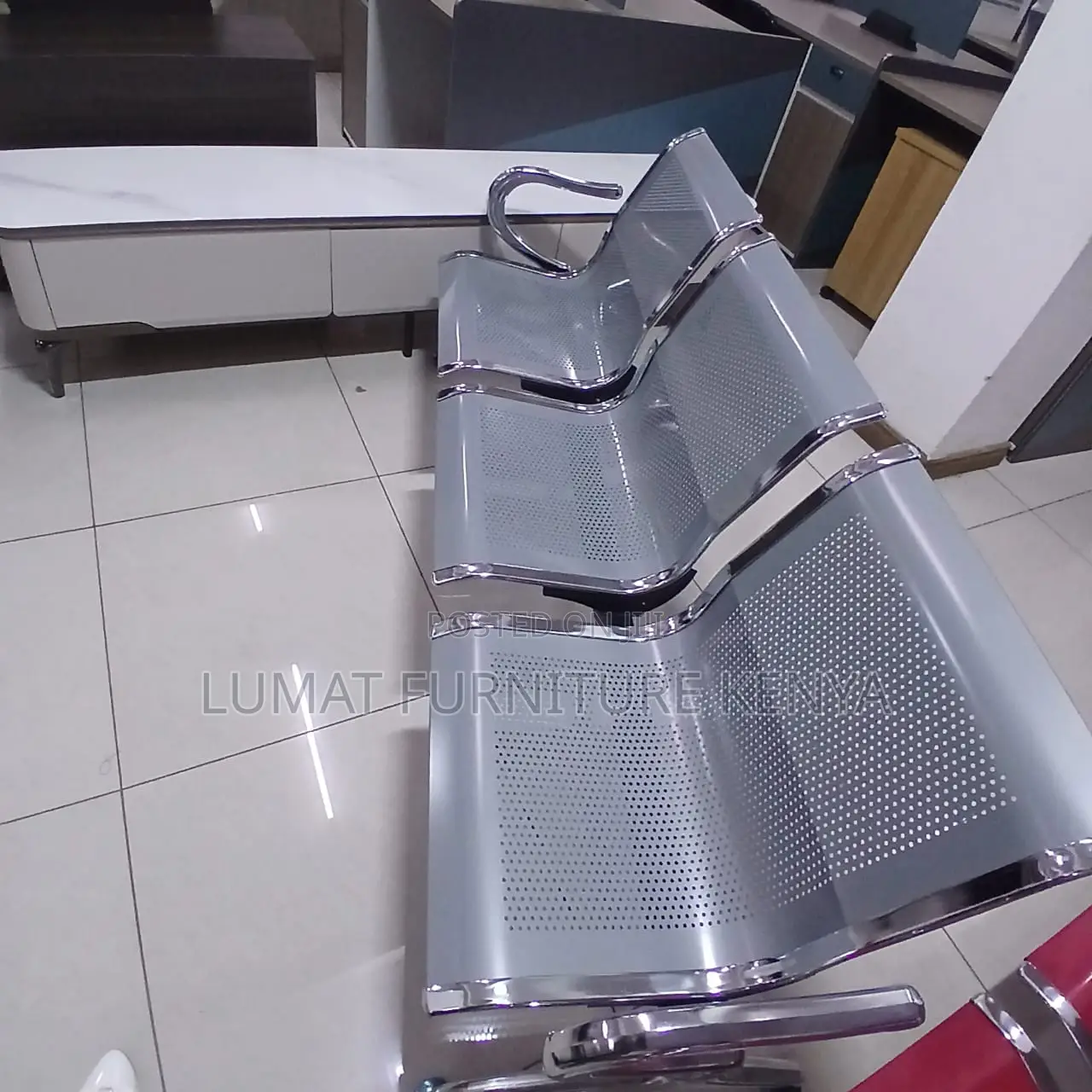 Steel Reception Bench