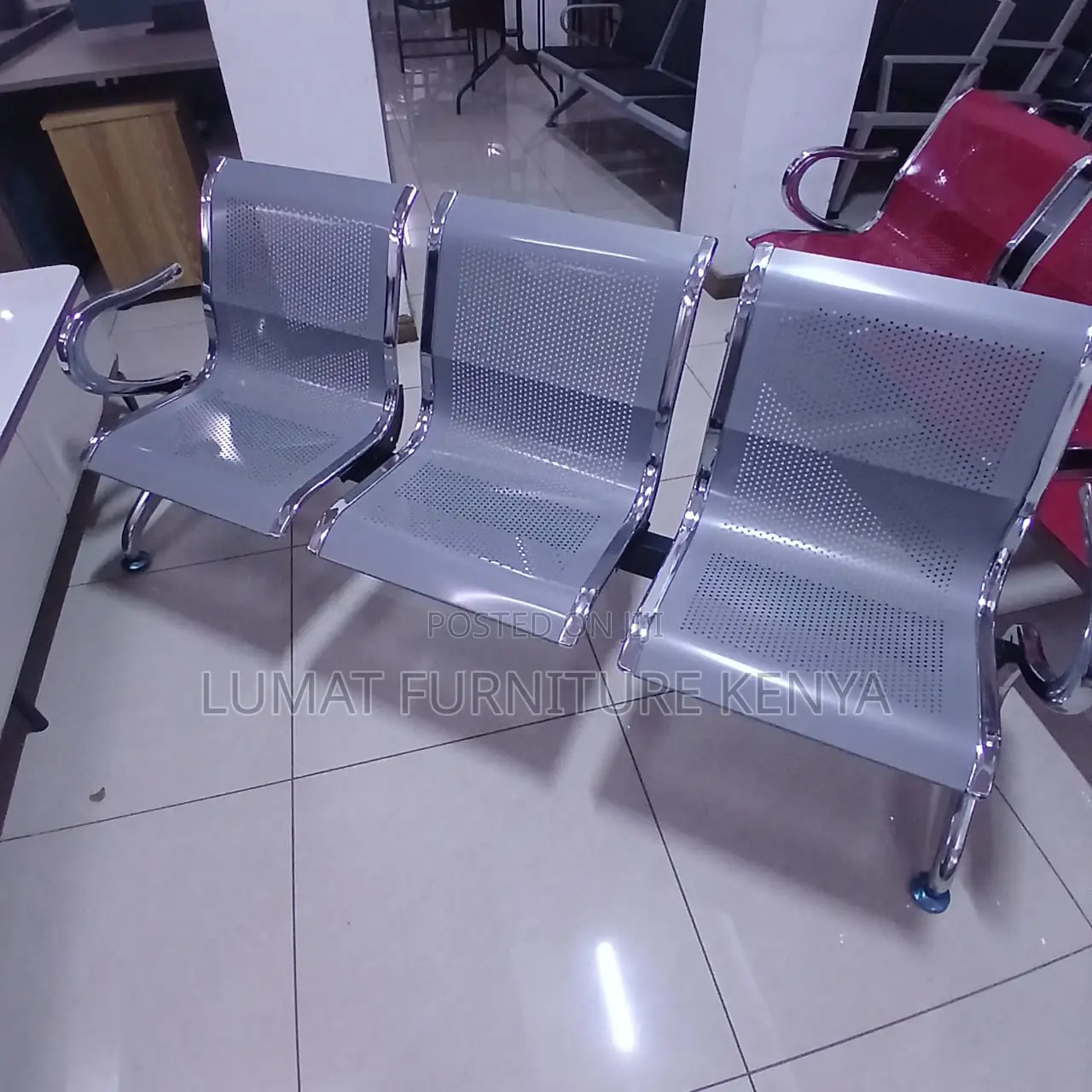 Steel Reception Bench