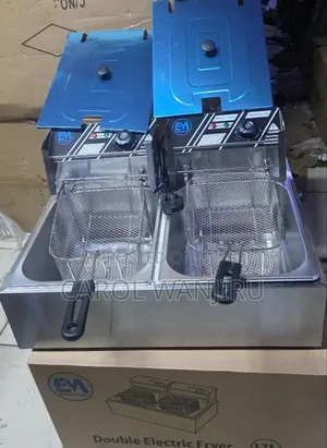 Double Deep Fryer Machine 12,L /Chips Fryer Machine