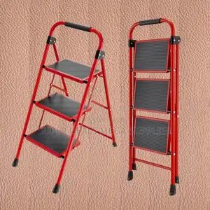 3 Steps Folding Kitchen Ladder | Wide Pedal, Lightweight Design