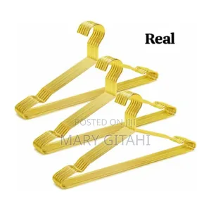 Golden Stainless Steel 10pc Pack of Hangers