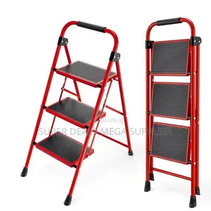 Foldable 3 Step Kitchen Ladder | Portable, Anti-Slip, Easy to Store