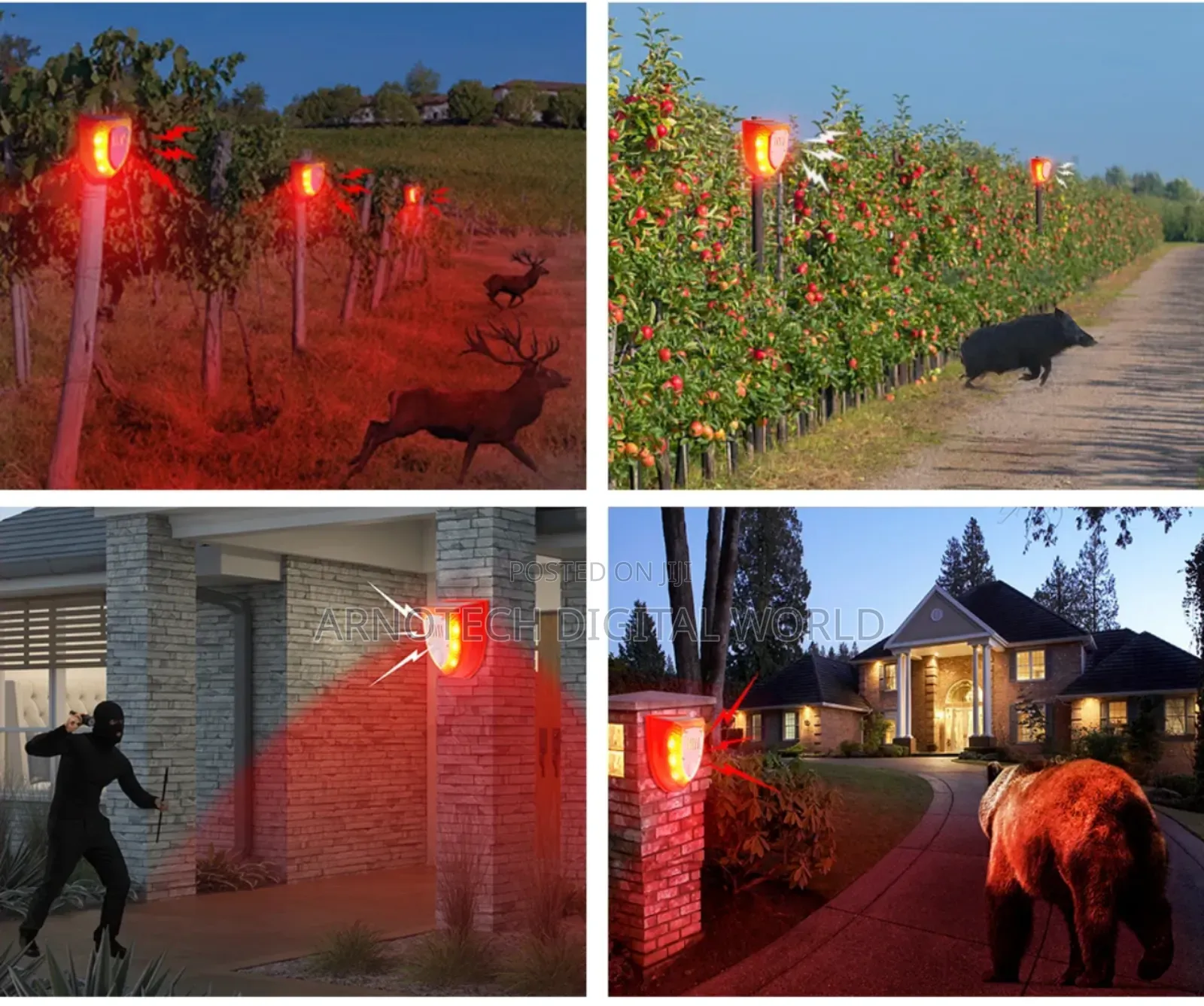 Solar Infrared Sensor Alarm