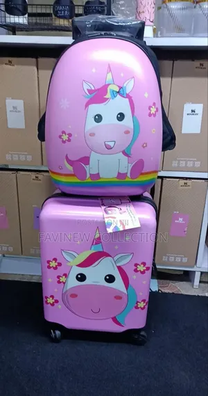 *2 in 1 Kids Trolley Suitcase With Backpack