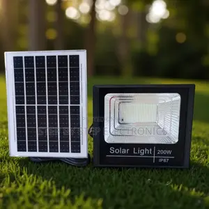 200w Solar Led Flood Light Dusk to Dawn Ip67 Waterproof Design