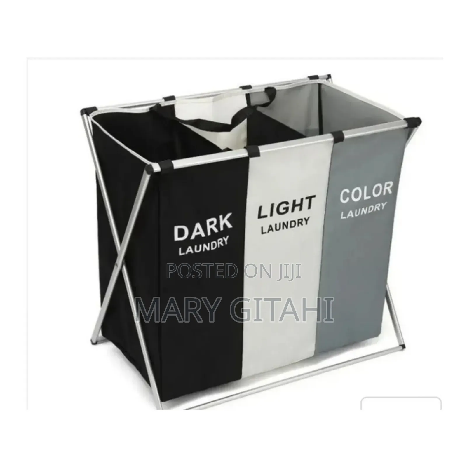 M3 Grid Foldable Color Laundry Basket Laundry Organizer Bag