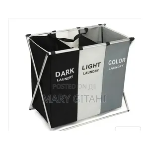 M3 Grid Foldable Color Laundry Basket Laundry Organizer Bag