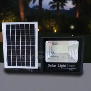 High Efficiency 200w Dusk to Dawn Auto on Off Solar Flood Light Lamp
