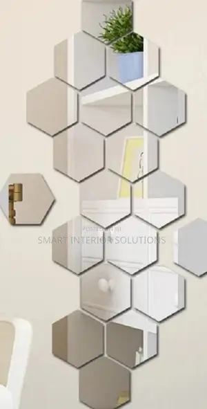 Designer Hexagonal Mirrors