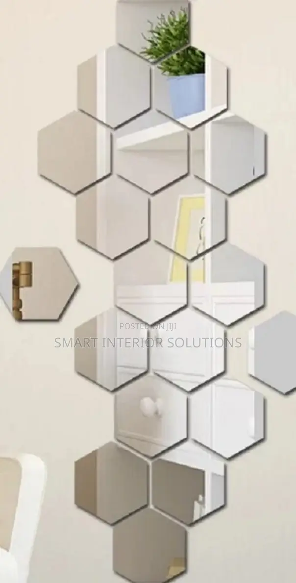 Designer Hexagonal Mirrors