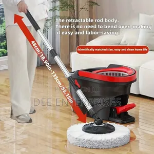 12l Bucket Foot Pedal Spin Mop (Rotary Mop)