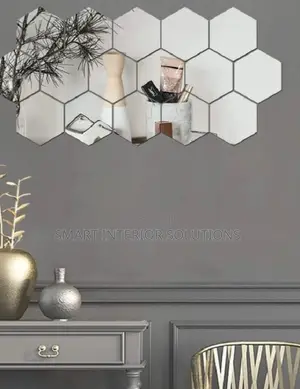 Hexagon Acrylic Mirror Stickers