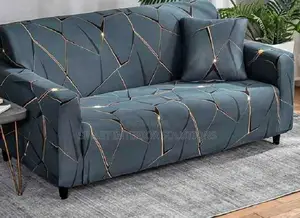 Grey Patterned Sofa Cover