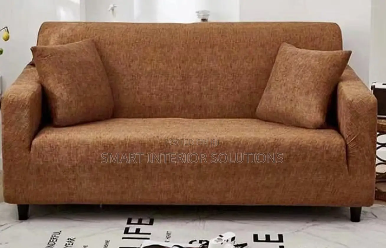 Brown Pattern Sofa Cover