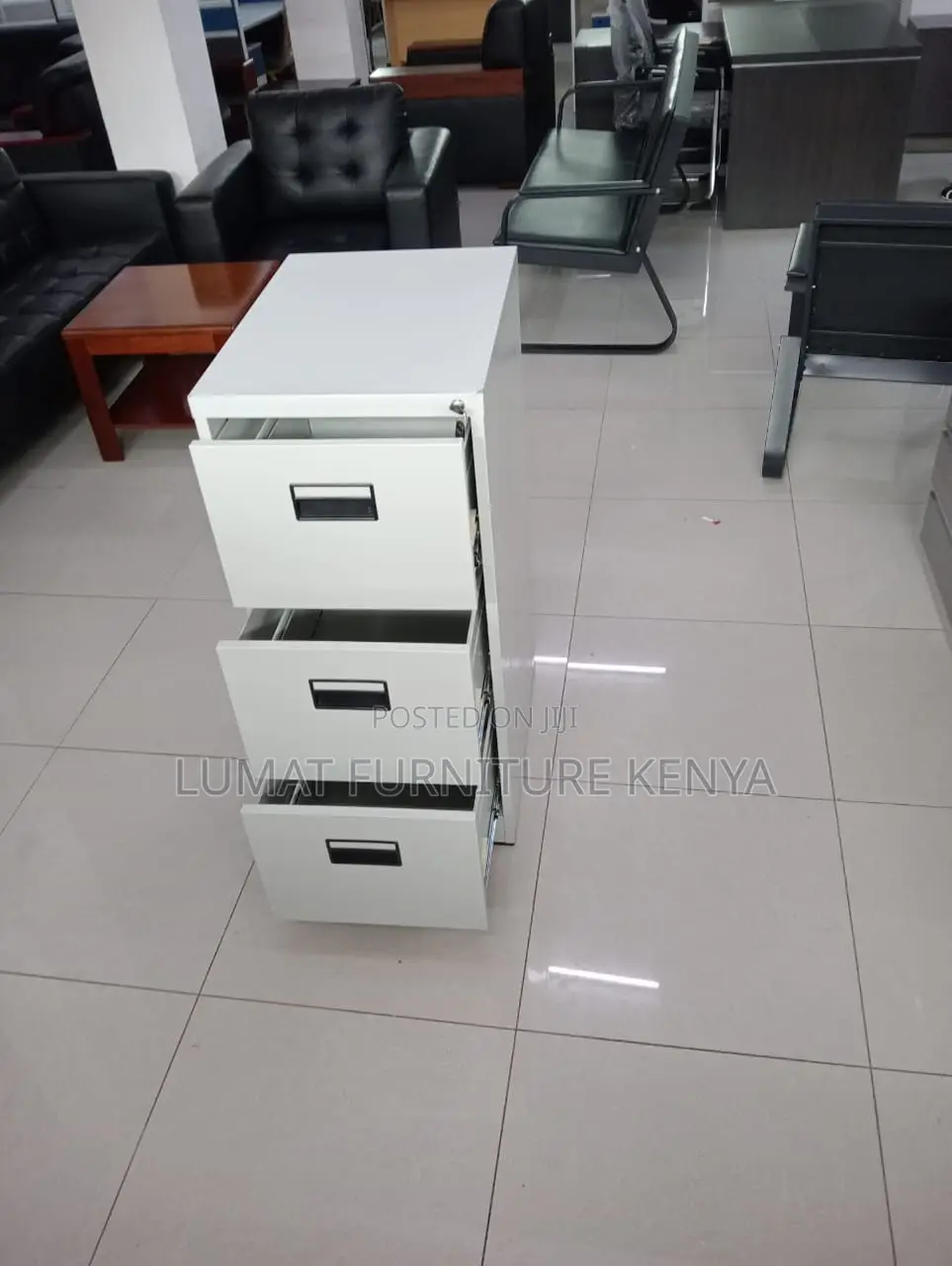 Lockable 3-Drawer File Cabinet