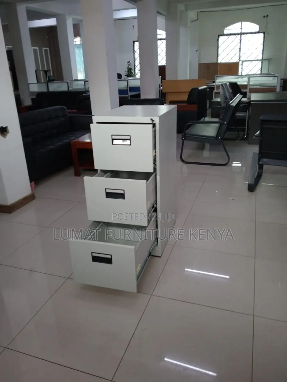 Lockable 3-Drawer File Cabinet