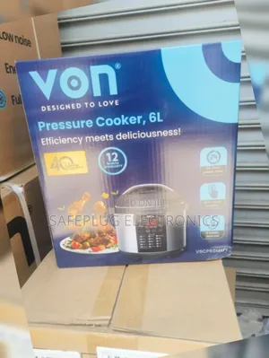 Von 6l Electric Pressure Cooker - 70% Faster Cooking |