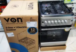 Von 50 by 60 3gas 1 Electric Standing Cooker With Electric Oven