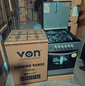 Von Cooker 3 Gas + 1 Electric Vcf503131nfy Enamel Grey