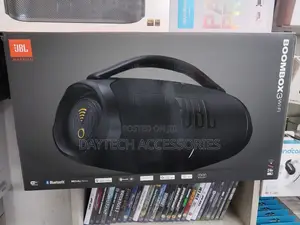JBL Boombox 3 Wifi Original Portable Bluetooth Speaker - Black